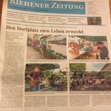 Dorfplatz-Fescht, Pressebericht